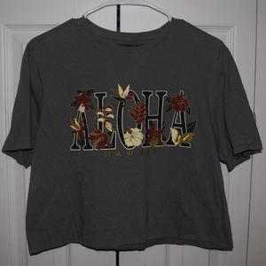 Cropped Hawaiian T-Shirt